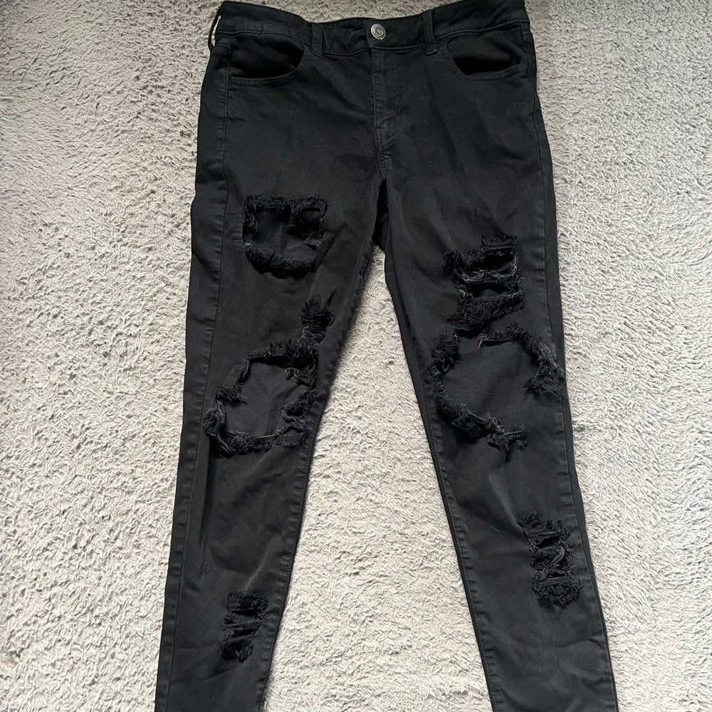 American eagle ripped jeggings